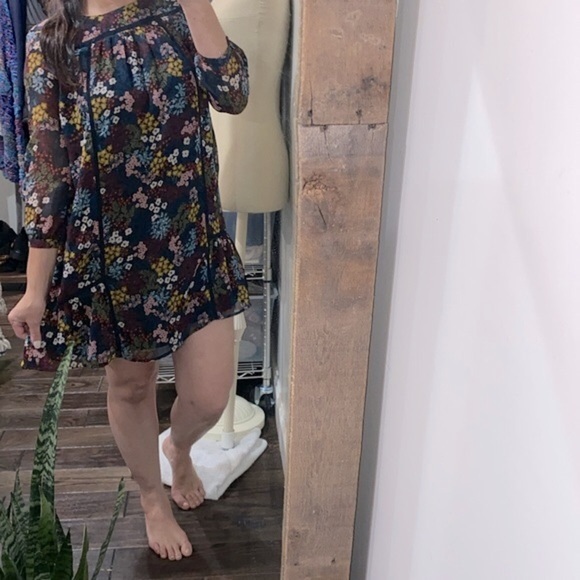 LOFT small petite pull on floral boho dress - Picture 2 of 11